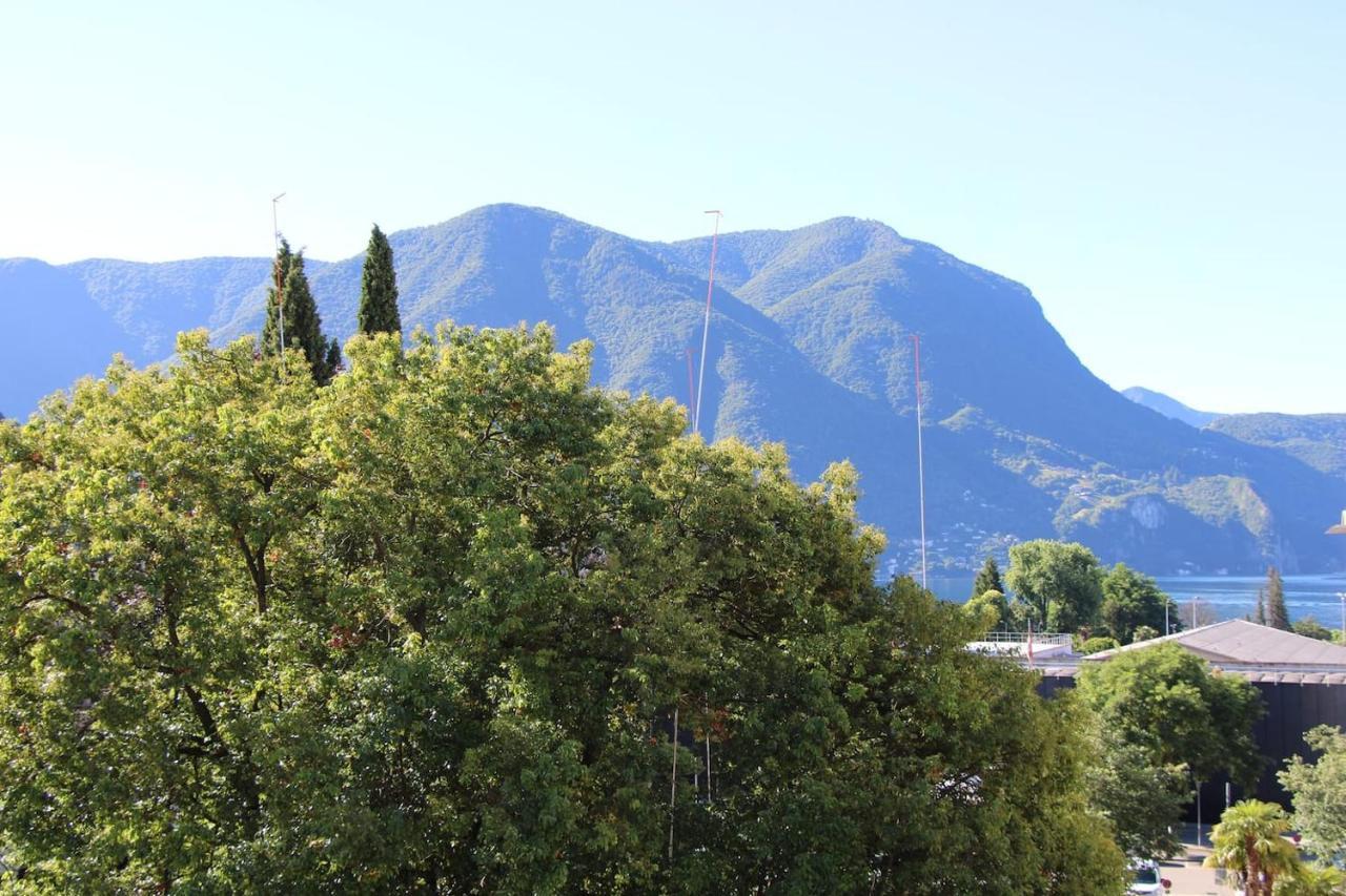 New & Modern Apartment With Beautiful Lake View! Lugano Exterior foto